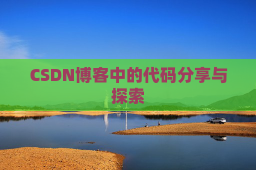 CSDN博客中的代码分享与探索